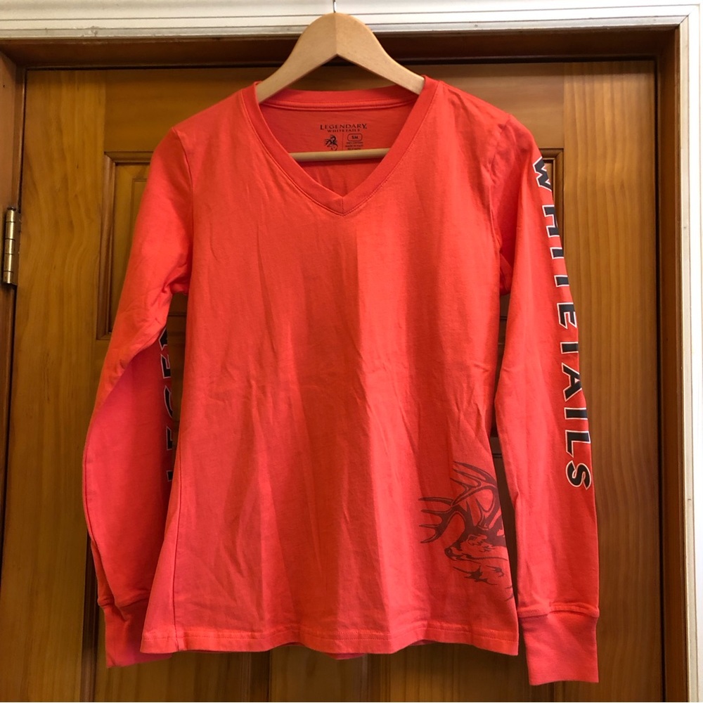 Women's LEGENDARY WHITETAIL T-Shirt / Long Sleeves / Orange Size Small / Hunting
